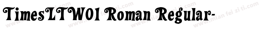 TimesLTW01 Roman Regular字体转换